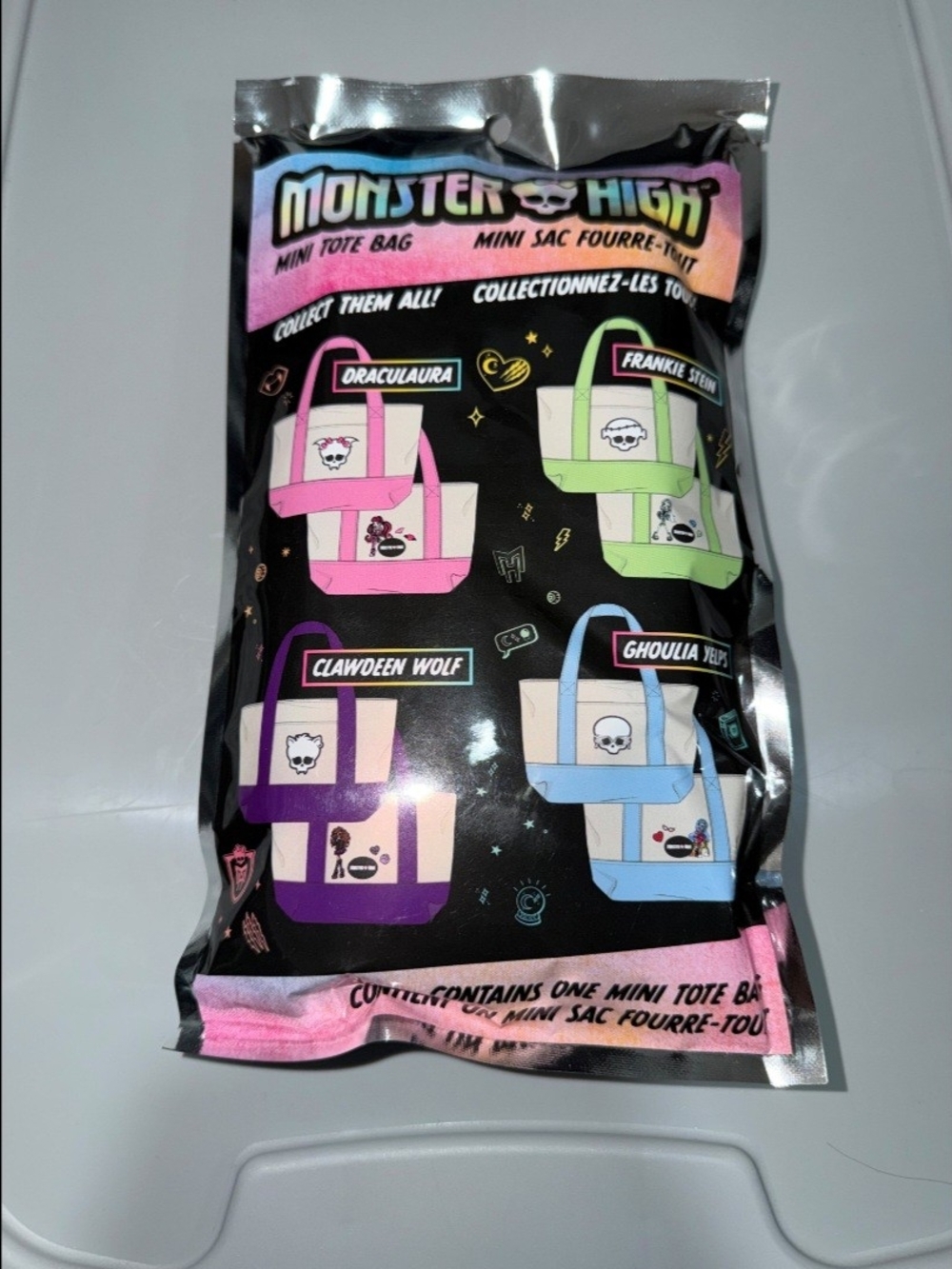 Monster High Mini Tote Bag Hot Topic blind bag